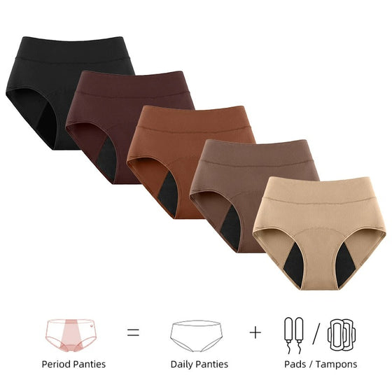 Leakproof High Waisted Underwear Sets