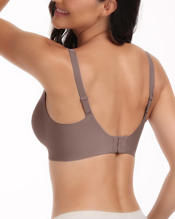 Women's Comfortable Seamless Full Cup Creamy Soft Bra