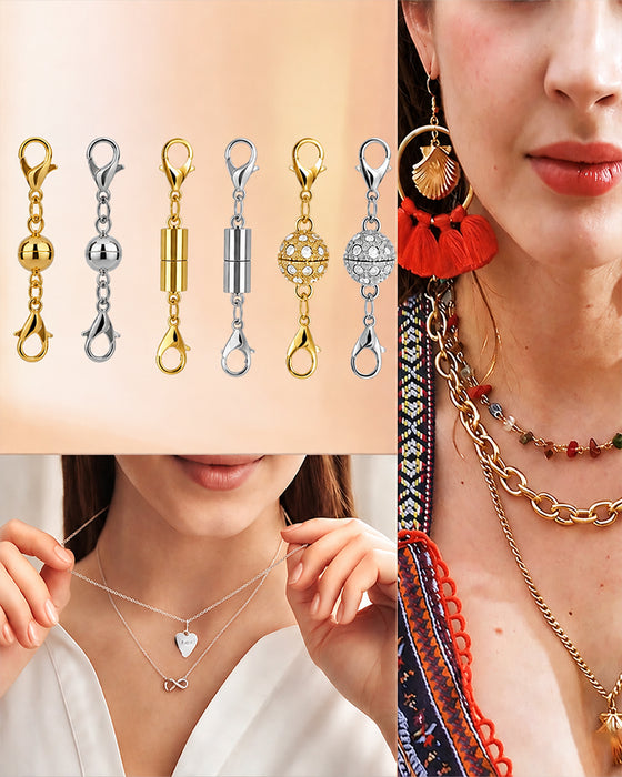 12 Pack Magnetic Necklace Clasps and Closures