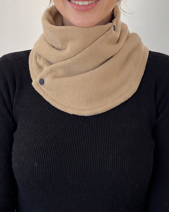 Classic Solid Color Velvet Neck Warmer