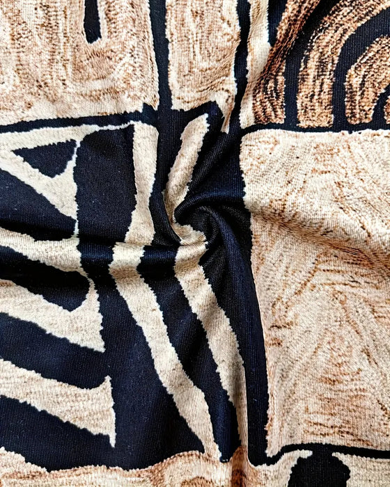 Vintage Geometric Printed Top