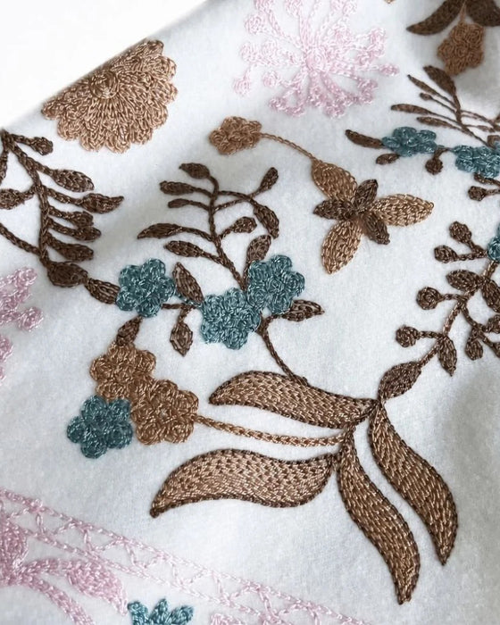 Printed Fringed Long Scarf