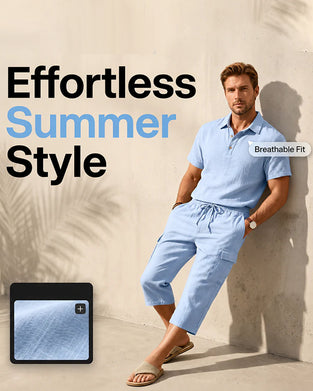 Polo Top Capri Pants Set