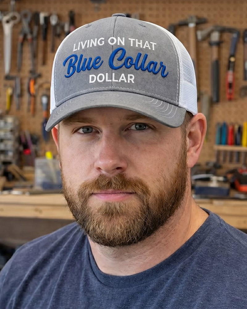 Blue Collar Dollar Trucker Hat – Proud Workwear Cap