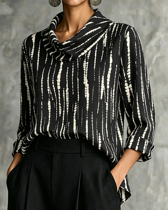 Draped Cowl Neck Line Top