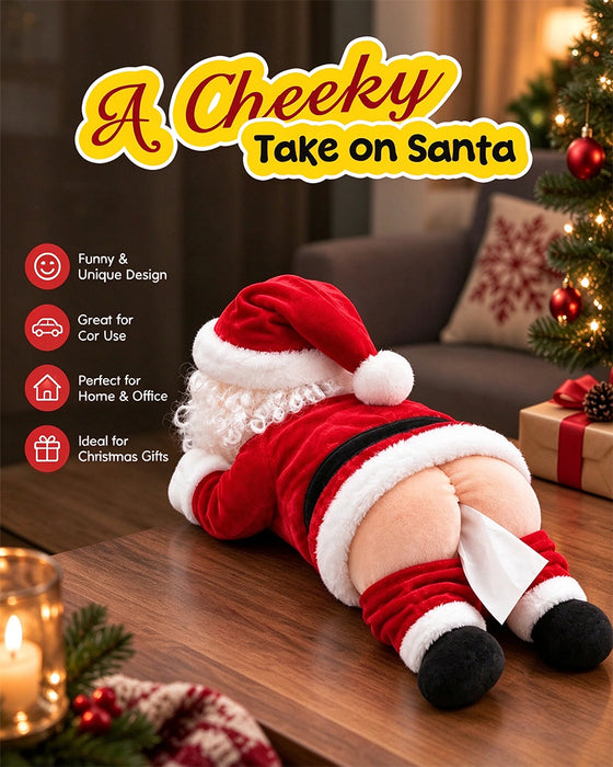 🎅😂 Funny Santa Claus Design Tissue Box Cover