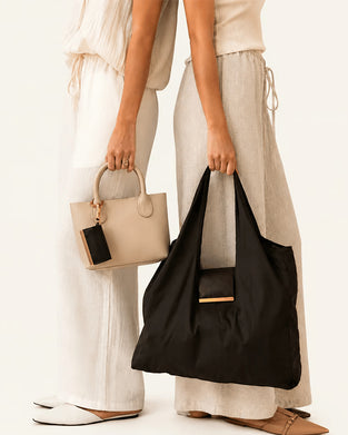 Charm Transformable Bag – Stylish Vegan Leather Tote & Keychain Charm