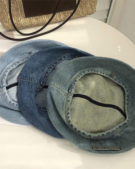 Women'sVintage Denim Beret