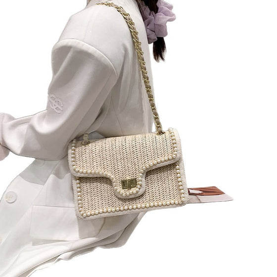 Popular Pearl Straw Bag