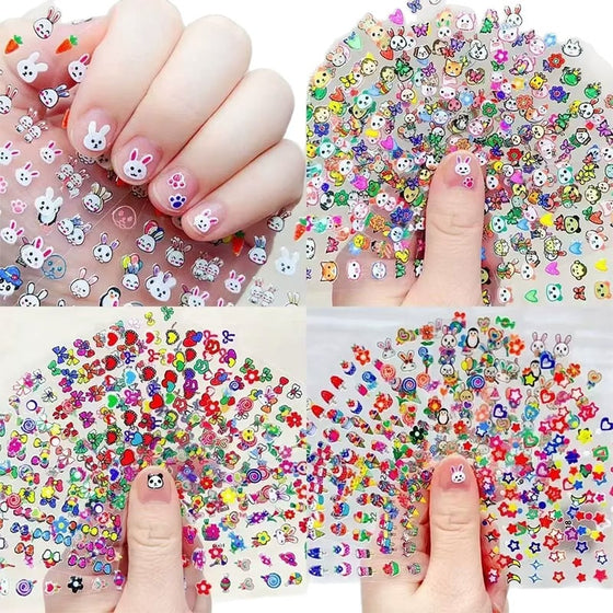 Glow-in-the-Dark Nail Stickers for Kids