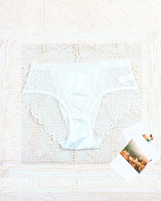 Women's High Waist Contrast Panties Set