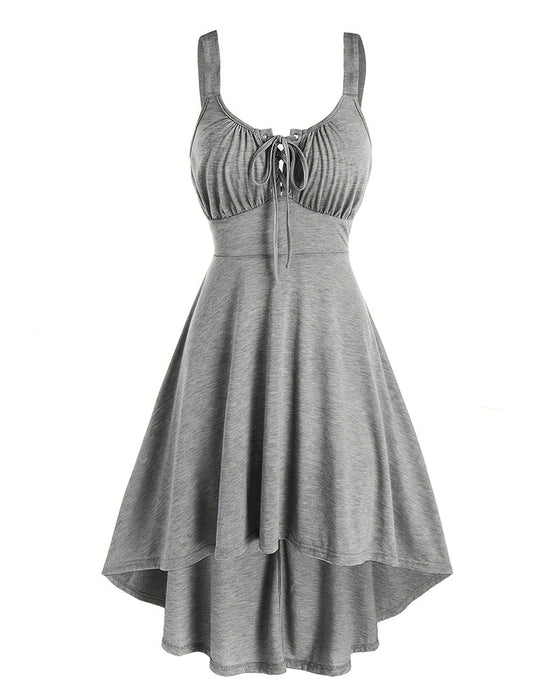 Irregular Strap Casual Dress