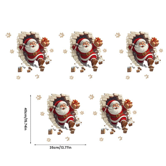 Santa Claus Wall Sticker Set