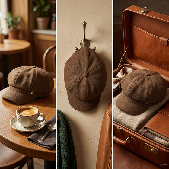British-Style Newsboy Cap