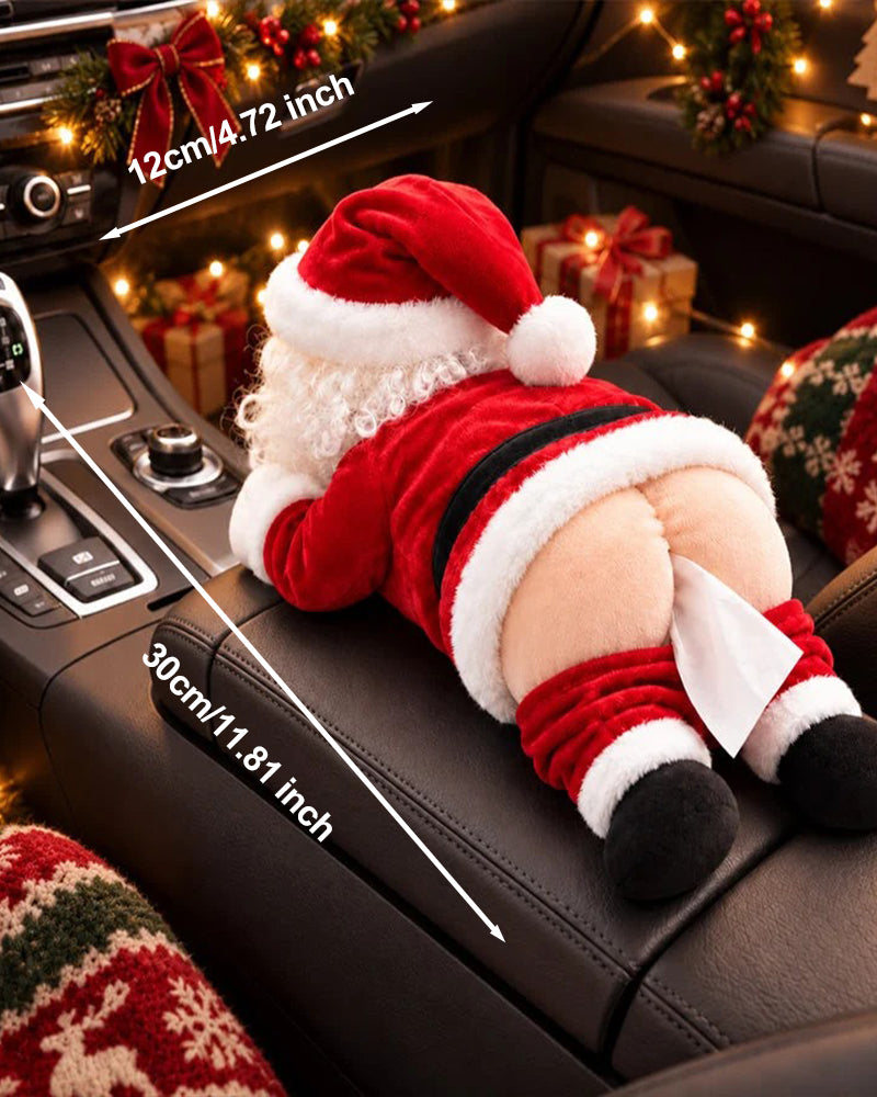 🎅😂 Funny Santa Claus Design Tissue Box Cover