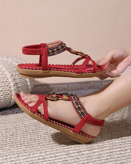 Bohemian Open-Toe Sandals