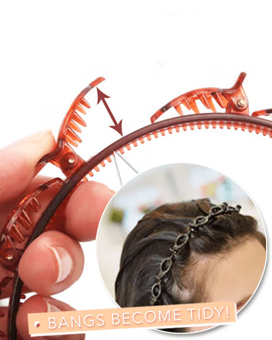 Hairstyle Headband With Clips
