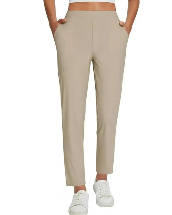 Solid Color Nine Points Pants