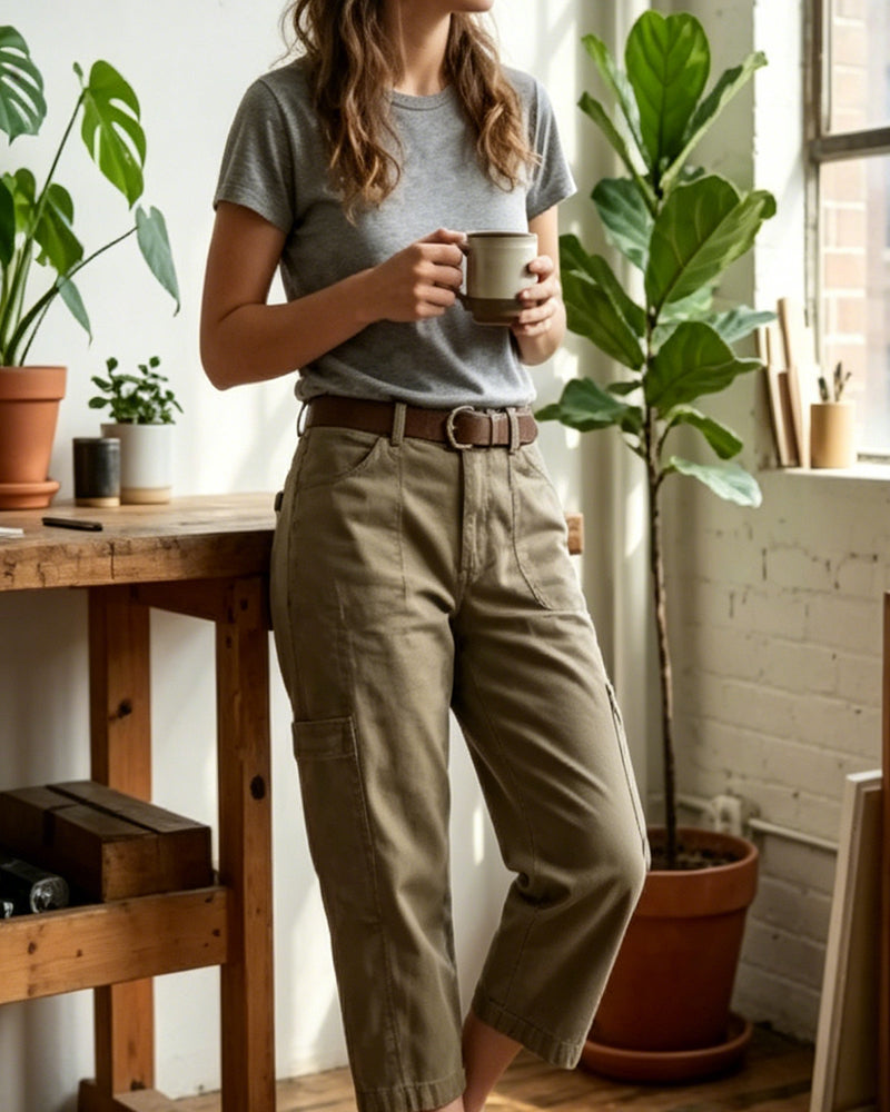 Vintage Design Casual Pants