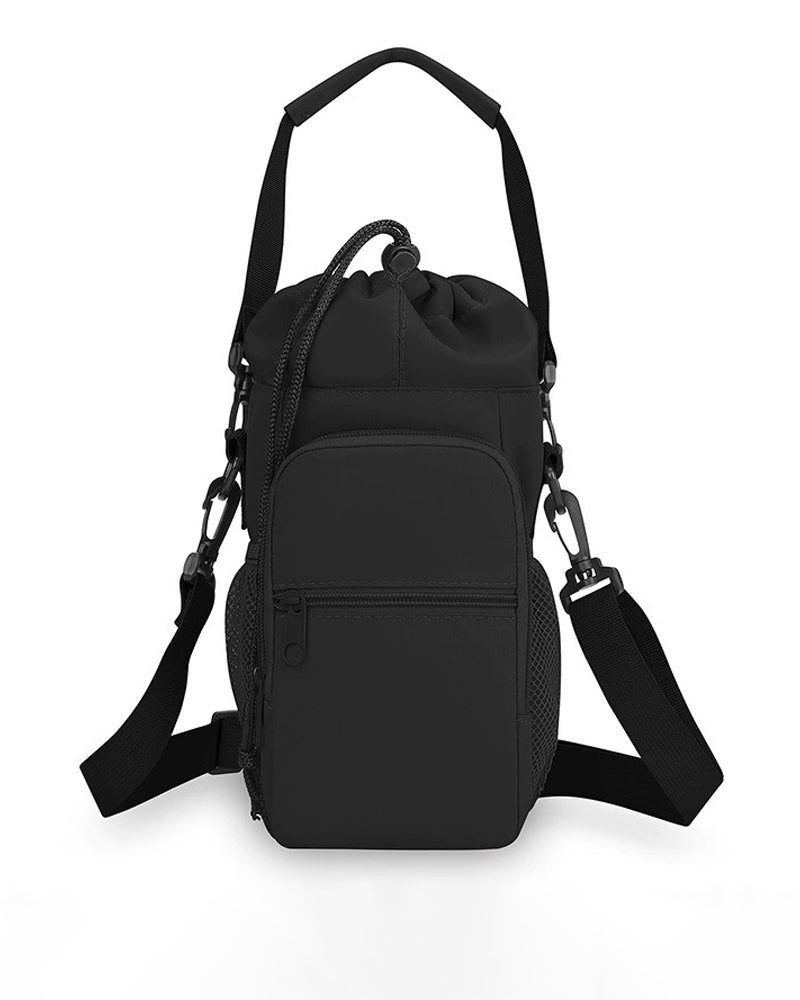 Multi-Pocket Bottle Bag with Phone Holder for Hiking, Travel & Daily Use