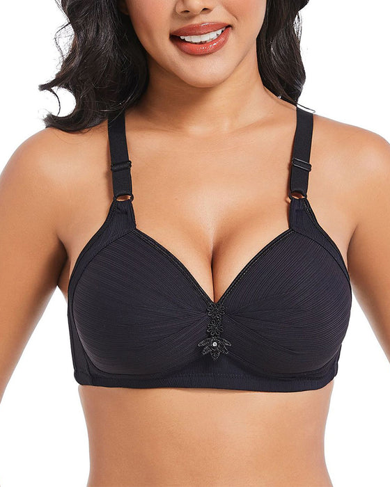 Three-Row Hook Bra