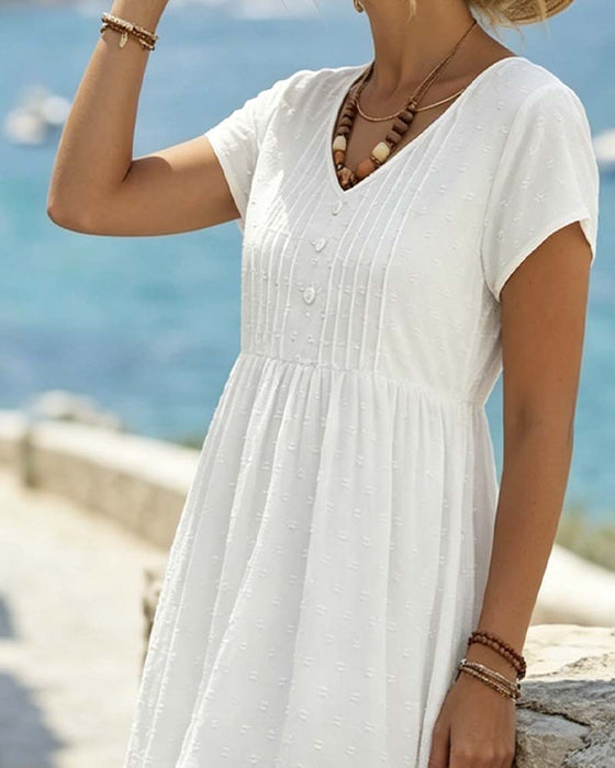 Jacquard Lace Midi Dress