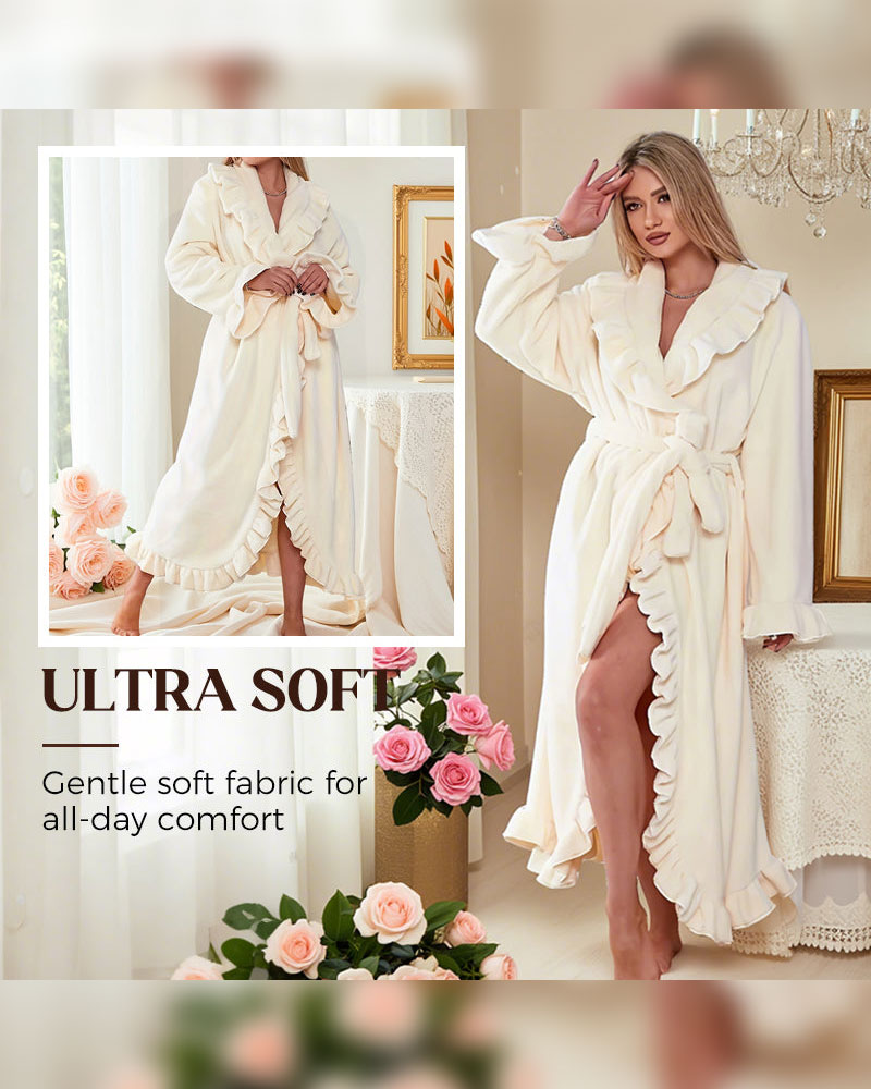 🔥✨Soft and supple bathrobe 🧖♀️ – Soft fabric against the skin, cozy warmth after showering