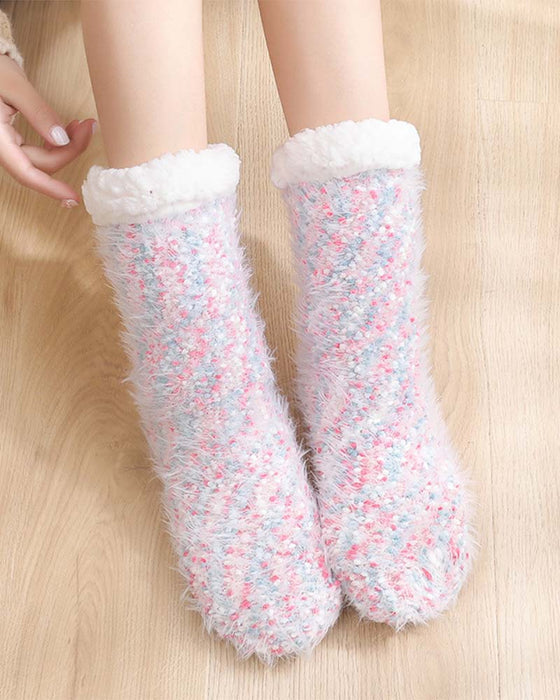 Cozy Lounge Slipper Socks with Grippers