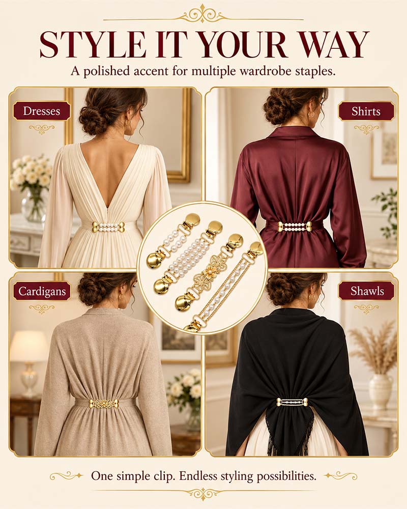 📿Multi-use Waist Cinch Clip | Cardigan & Shawl Clothing Fastener💎