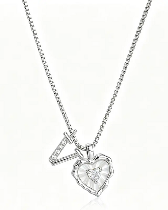 A–Z Micro Pave Letter Pendant Necklace