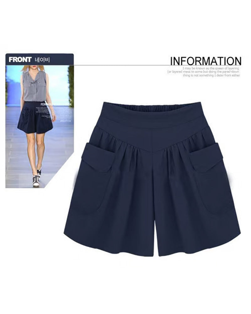Loose High-Waisted Slimming Shorts