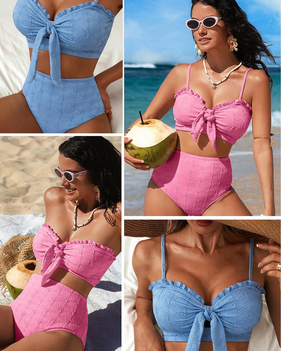 Special Fabric Strappy Bikini