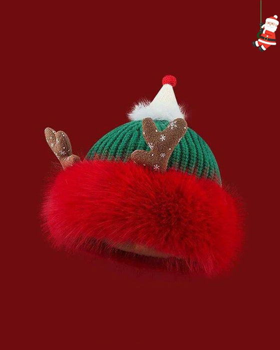 Christmas Style Festival Celebration Joyful Knitted Hat