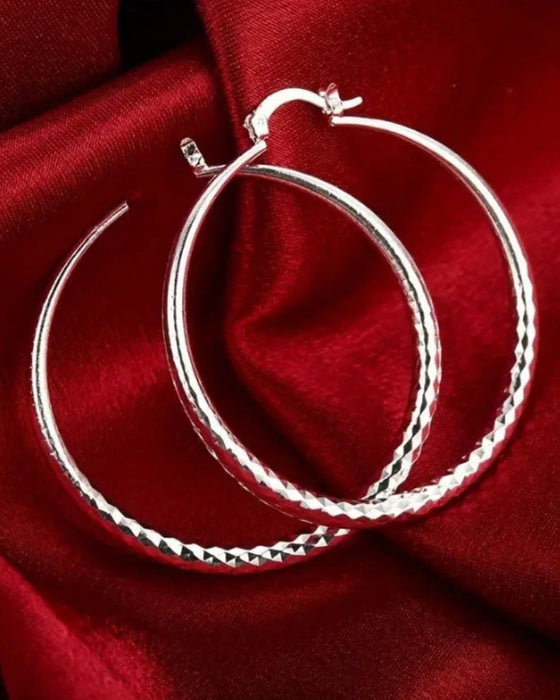 Women's Diamond Cut Earrings