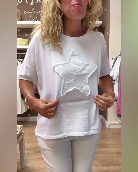 Casual Loose Crew Neck T-Shirt