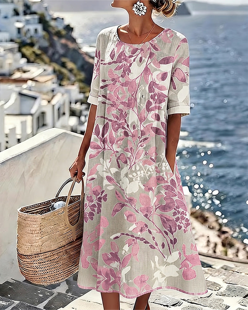Printed Shift Dress