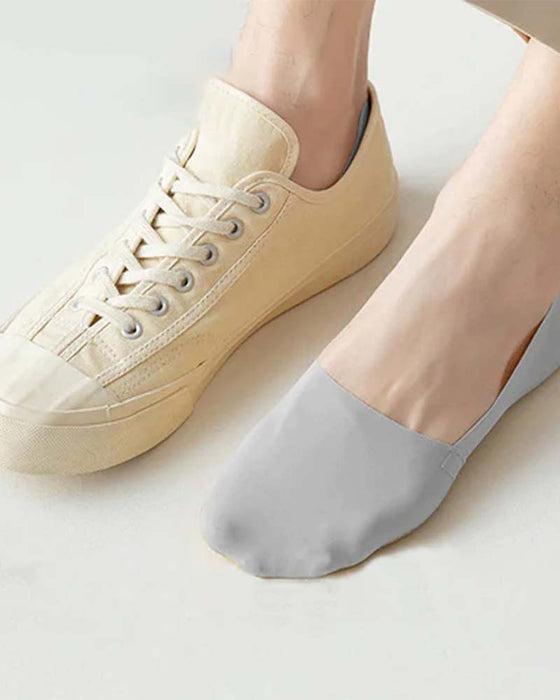Anti-slip invisible cotton socks