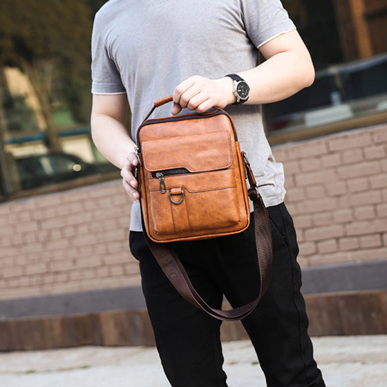 Crossbody Bag Men's Shoulder Bag Vintage