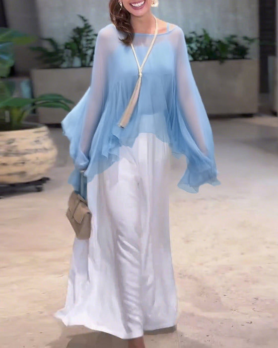 Temperament Solid Color Fashionable Blouse