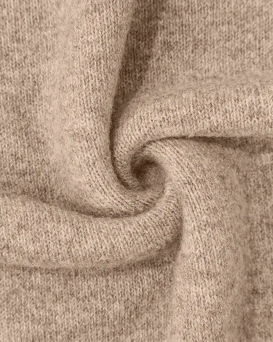 High Neck Patterned Contrast Jumper