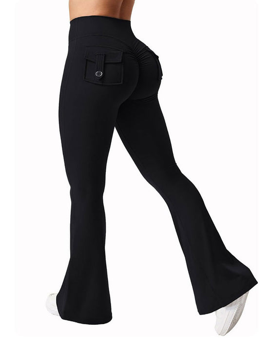 Elastic Quick-Drying Flared Sports Yoga Pants
