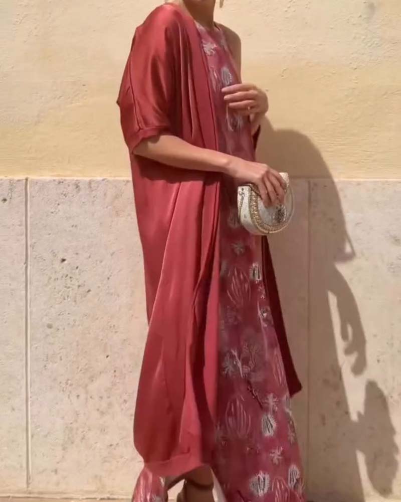 Sleeveless Maxi Dress + Matching Cardigan Set