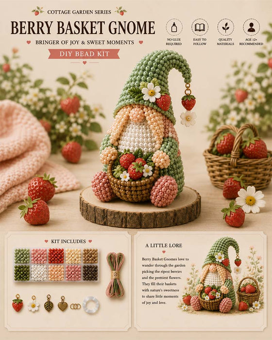 🔥 💕Cozy Gnome DIY Bead Kit Collection– Collect All 7 Gnome