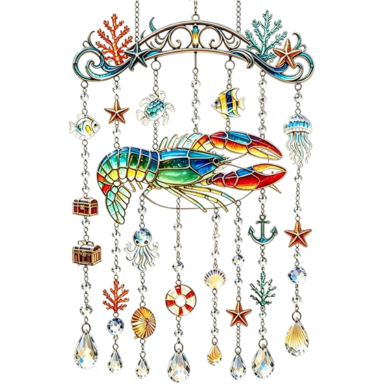 2D Ocean-Themed Wind Chime