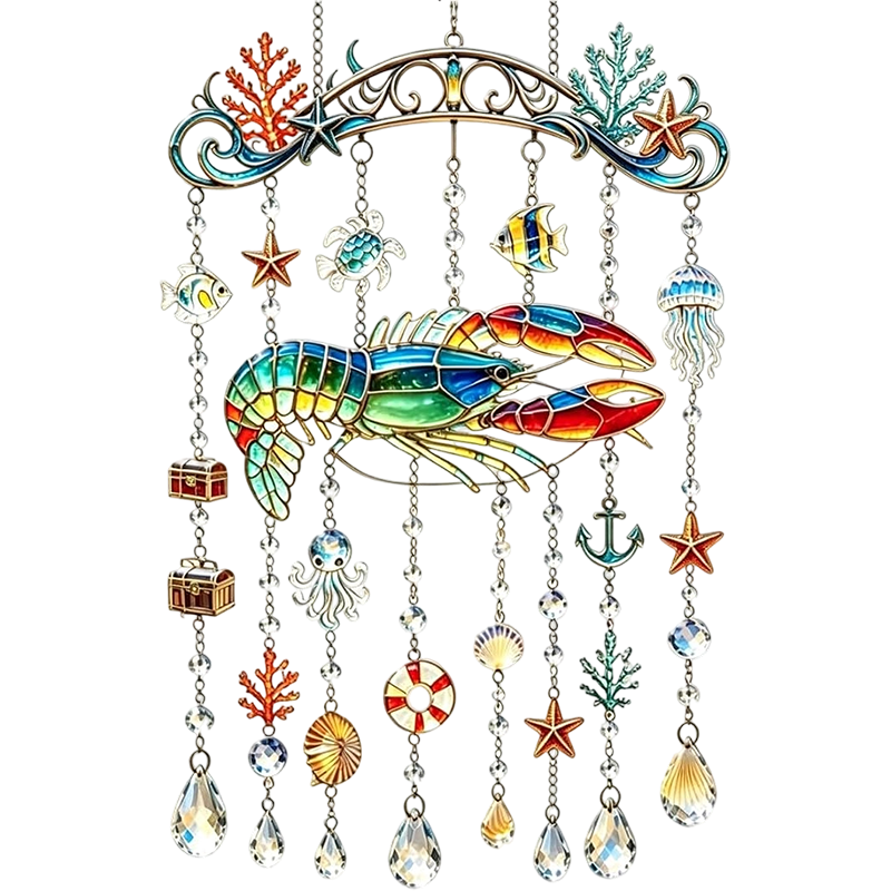 2D Ocean-Themed Wind Chime