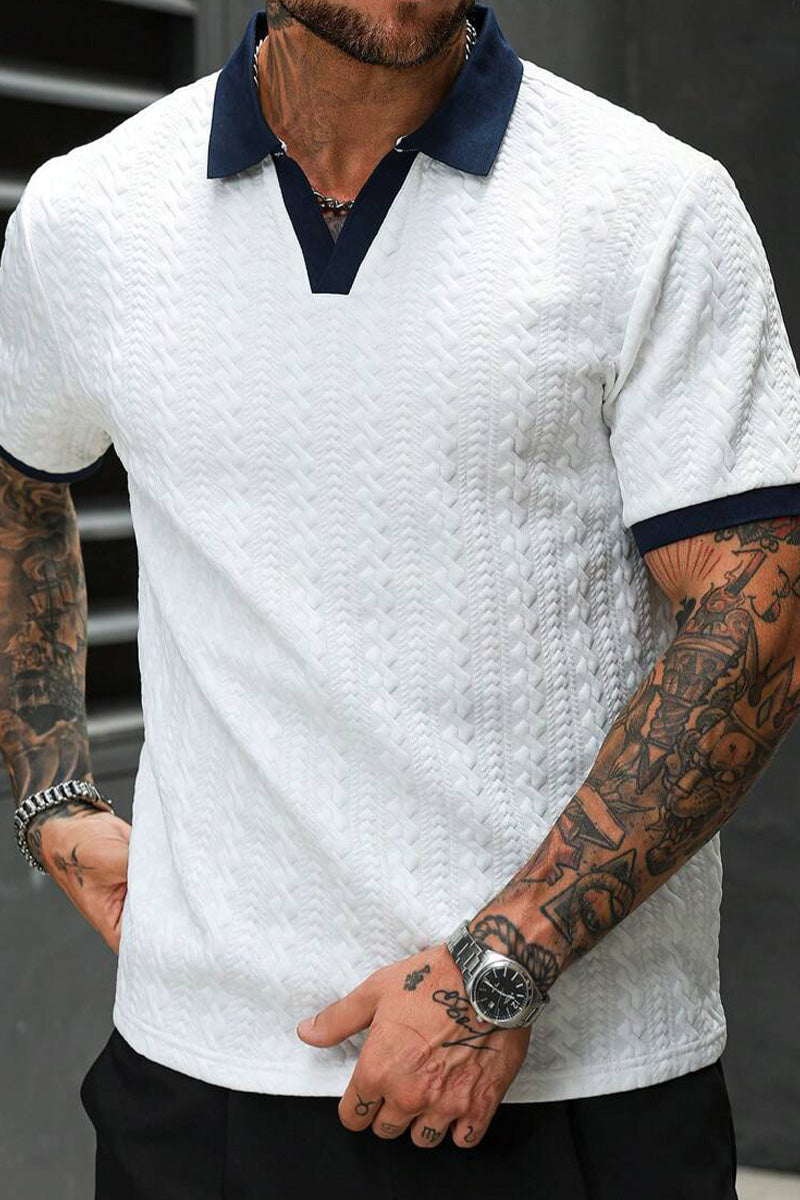 Men's Jacquard Knit Shirt