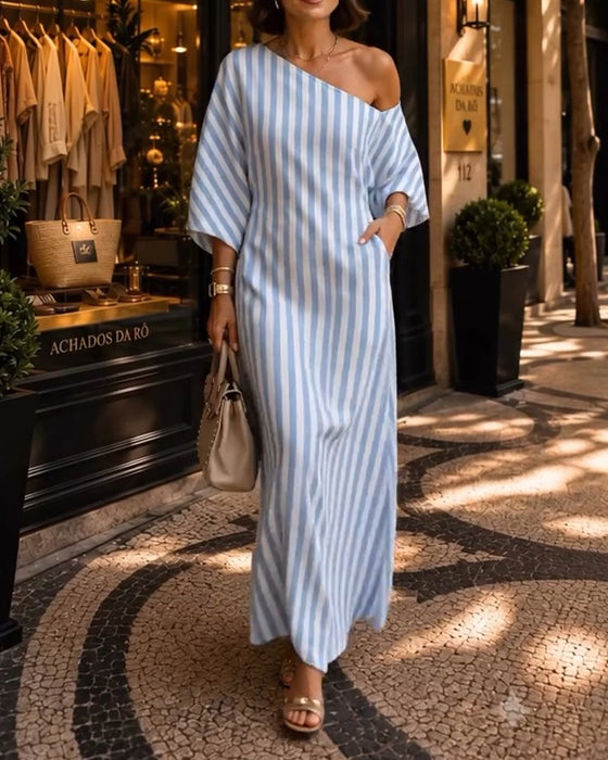 Casual One Shoulder Dress