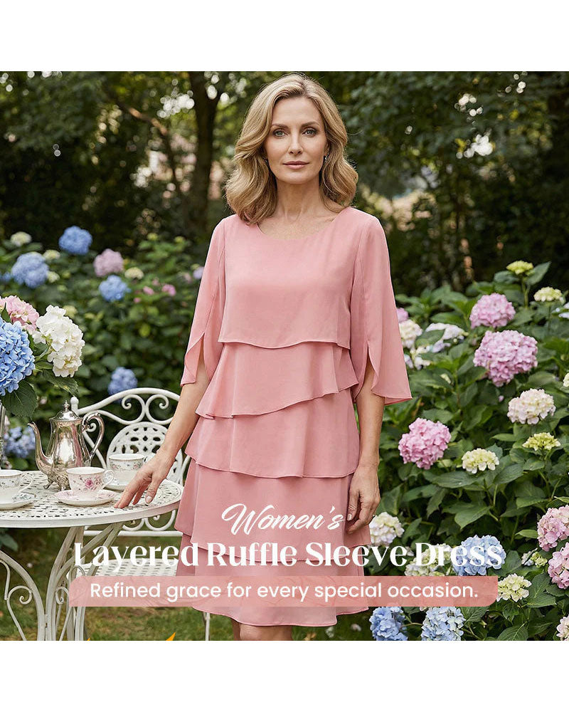 Loose Round Neck Cake Dress