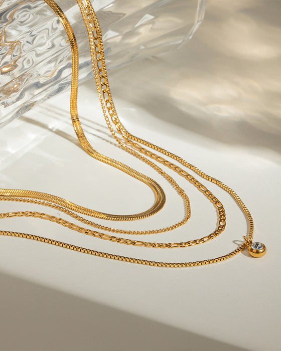 All the Chains Layered Necklace