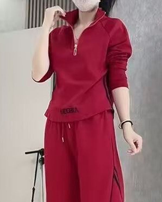 Casual Sports Figure-Flattering Two-Piece Sets